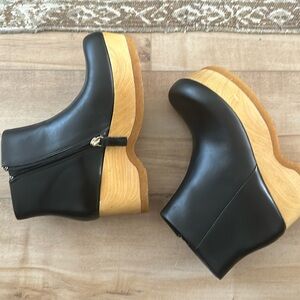 Brand new Kelsi Dagger clog leather boot